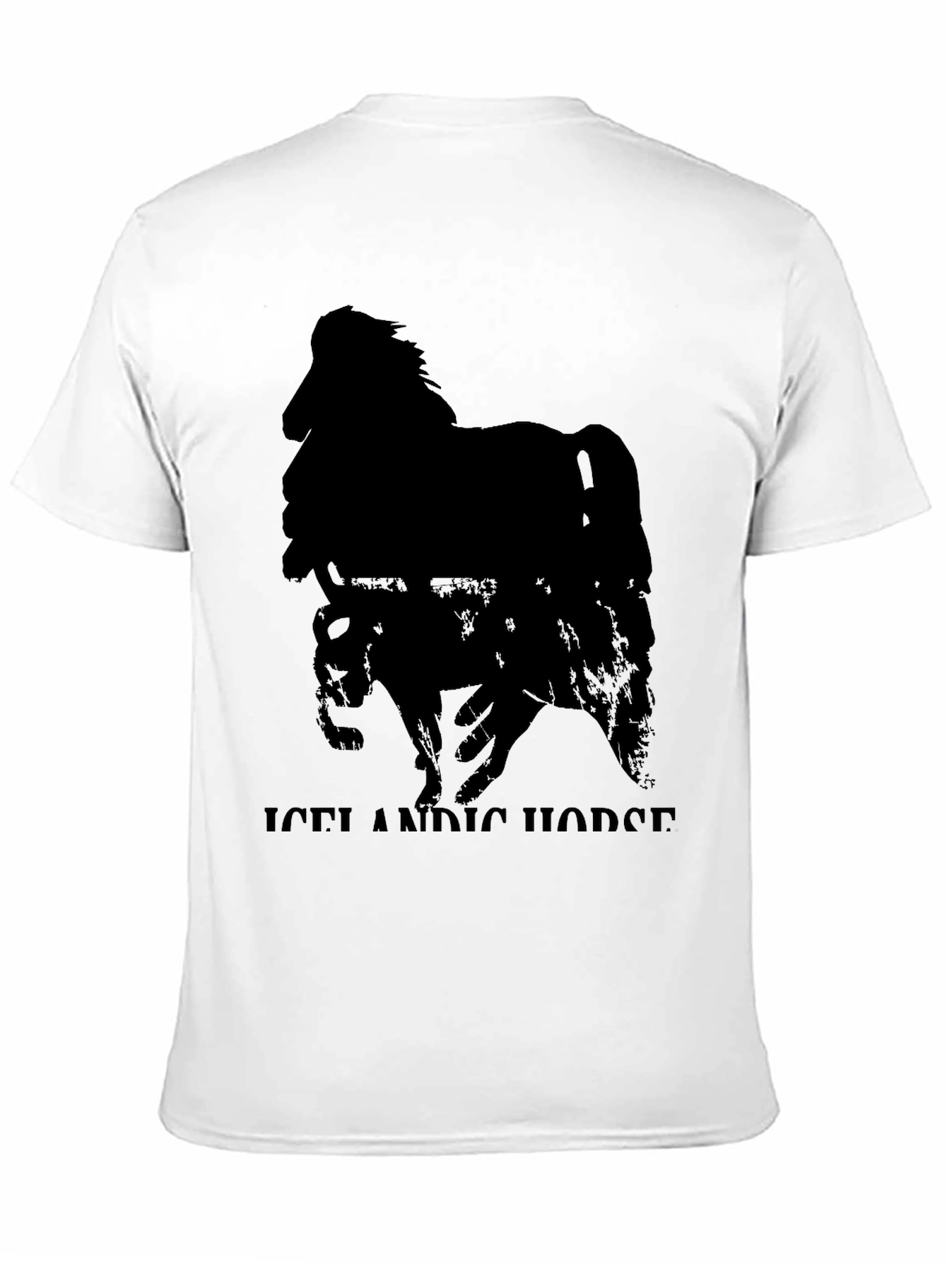 Icelandic Horse Graphic Tee - Black