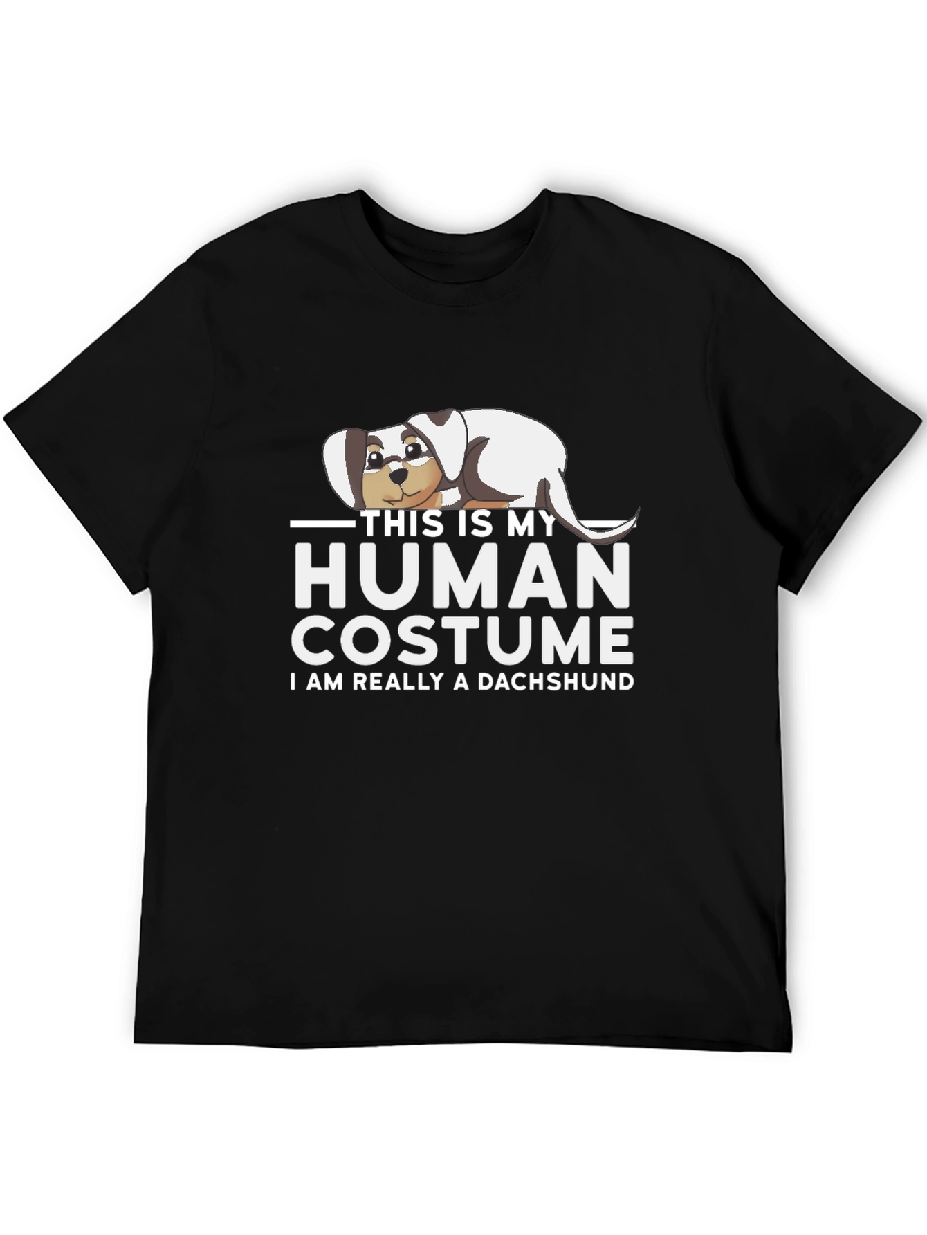 Funny Dachshund Human Costume T-Shirt