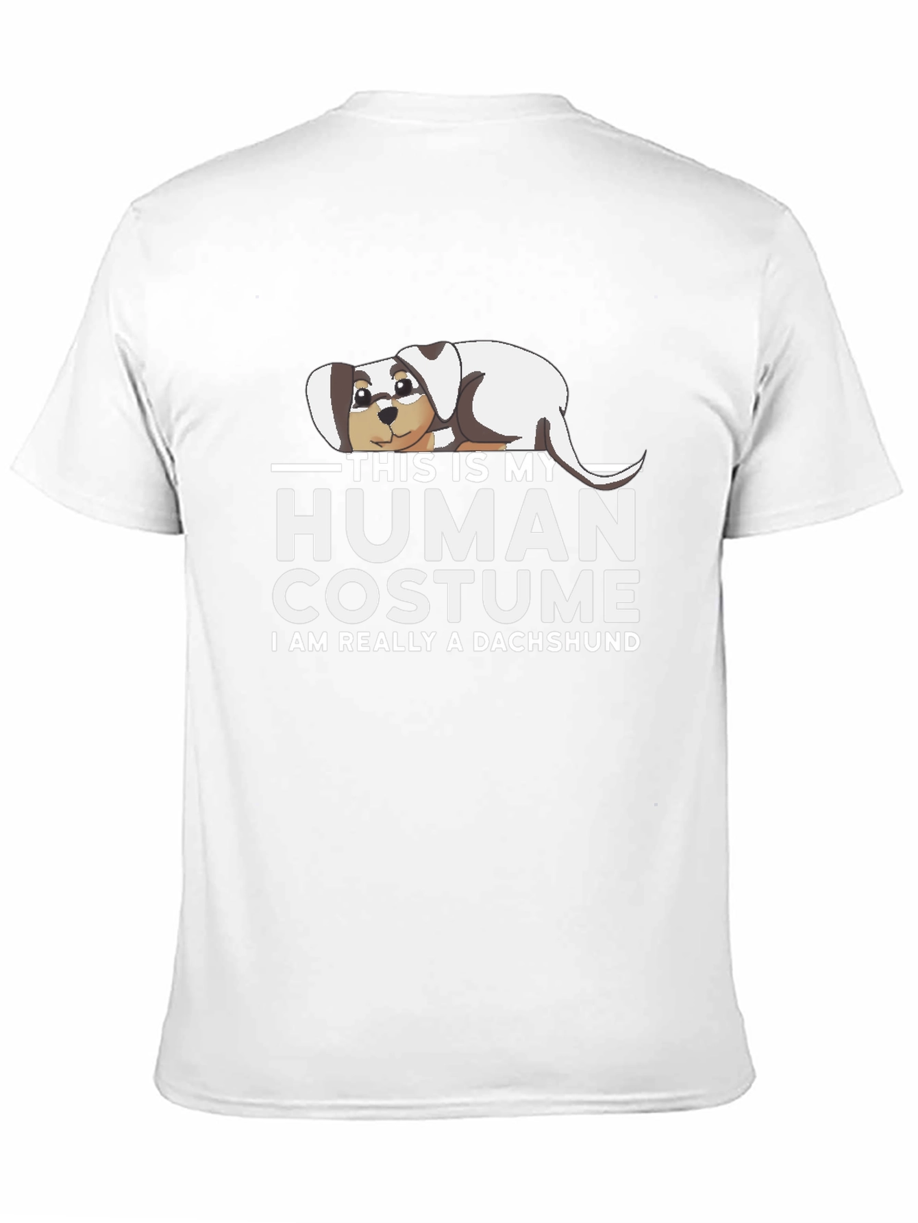 Funny Dachshund Human Costume T-Shirt