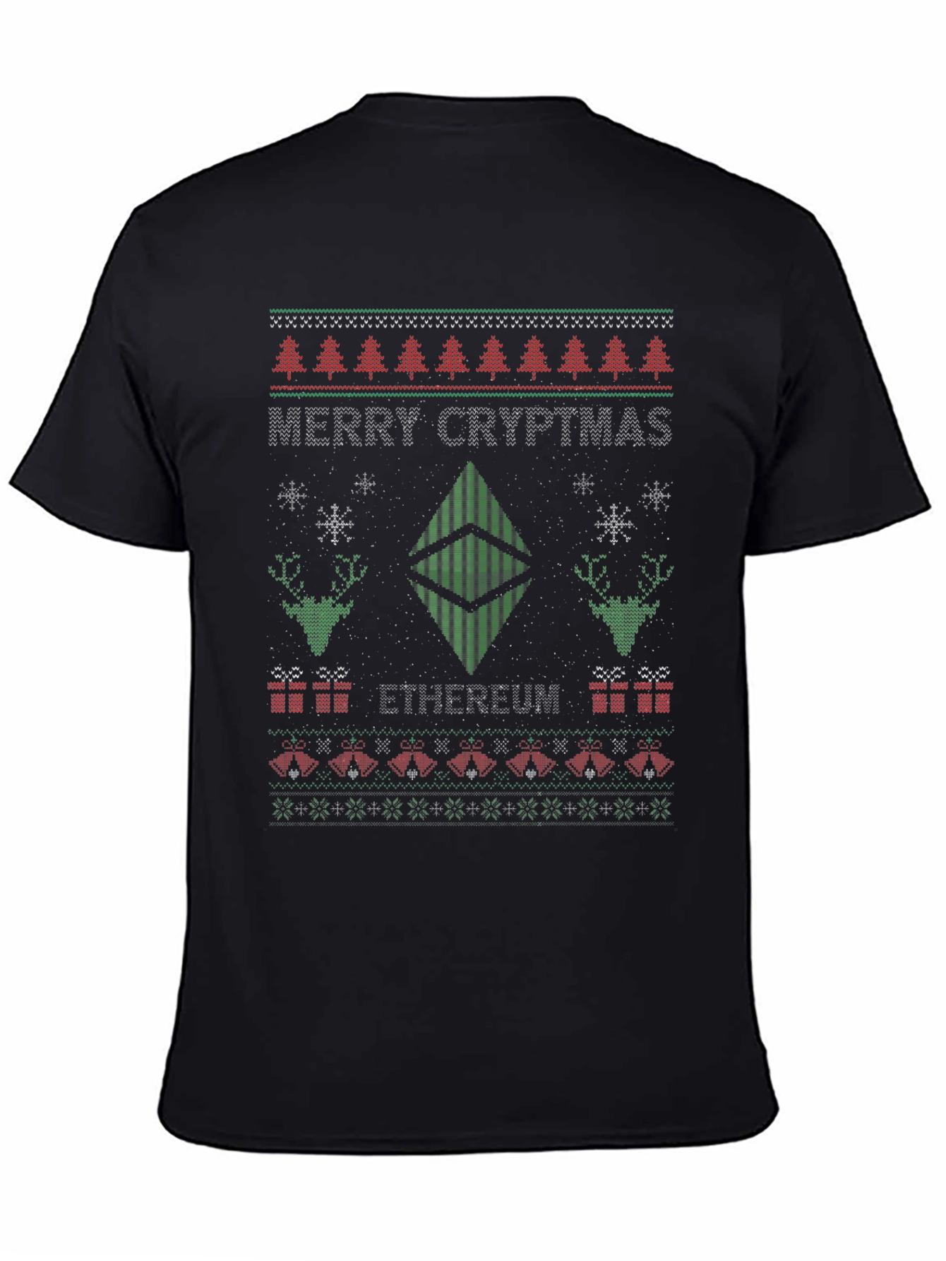 Merry Cryptmas Ethereum Ugly Christmas Sweater T-Shirt