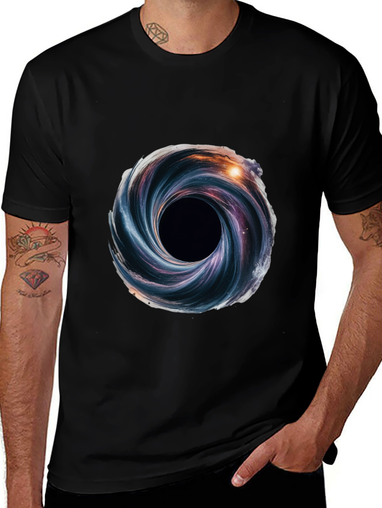 Vortex Graphic Black T-Shirt