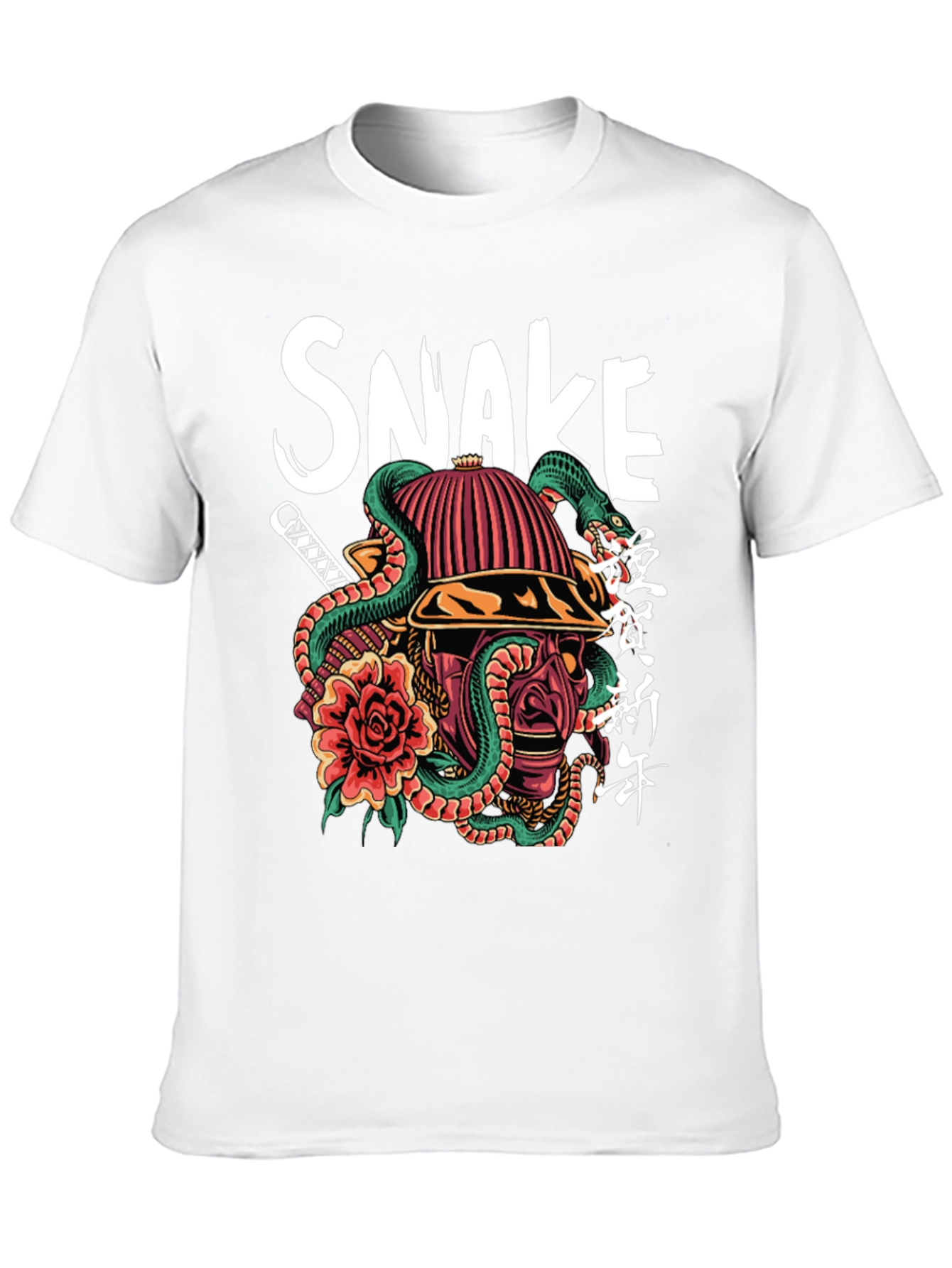Samurai Snake Graphic T-Shirt