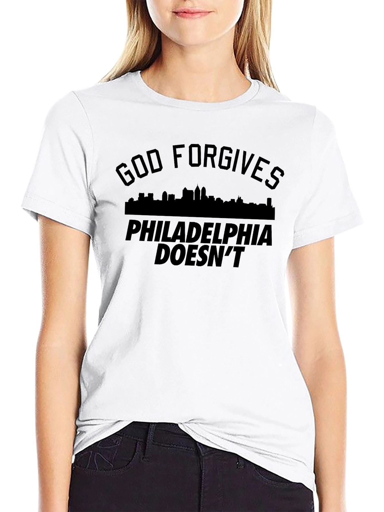 God Forgives Philadelphia Doesnt T-Shirt