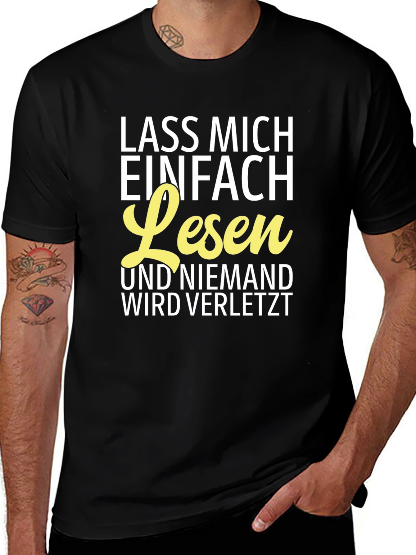 Lass Mich Einfach Lesen T-Shirt - German Text