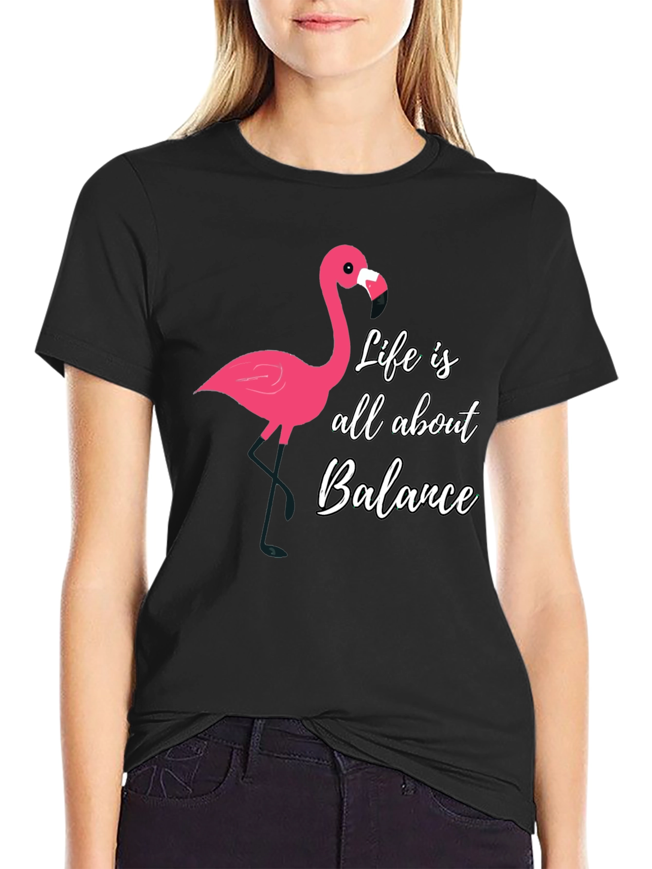 Life Balance Flamingo Graphic Tee - Mens