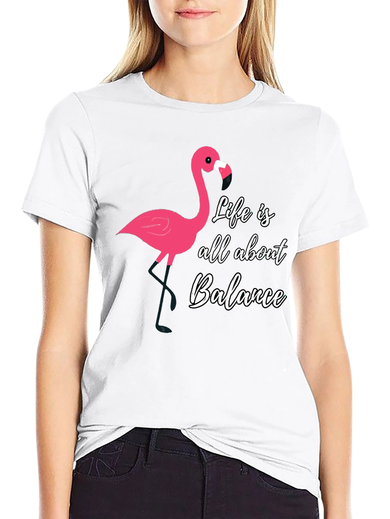 Life Balance Flamingo Graphic Tee - Mens