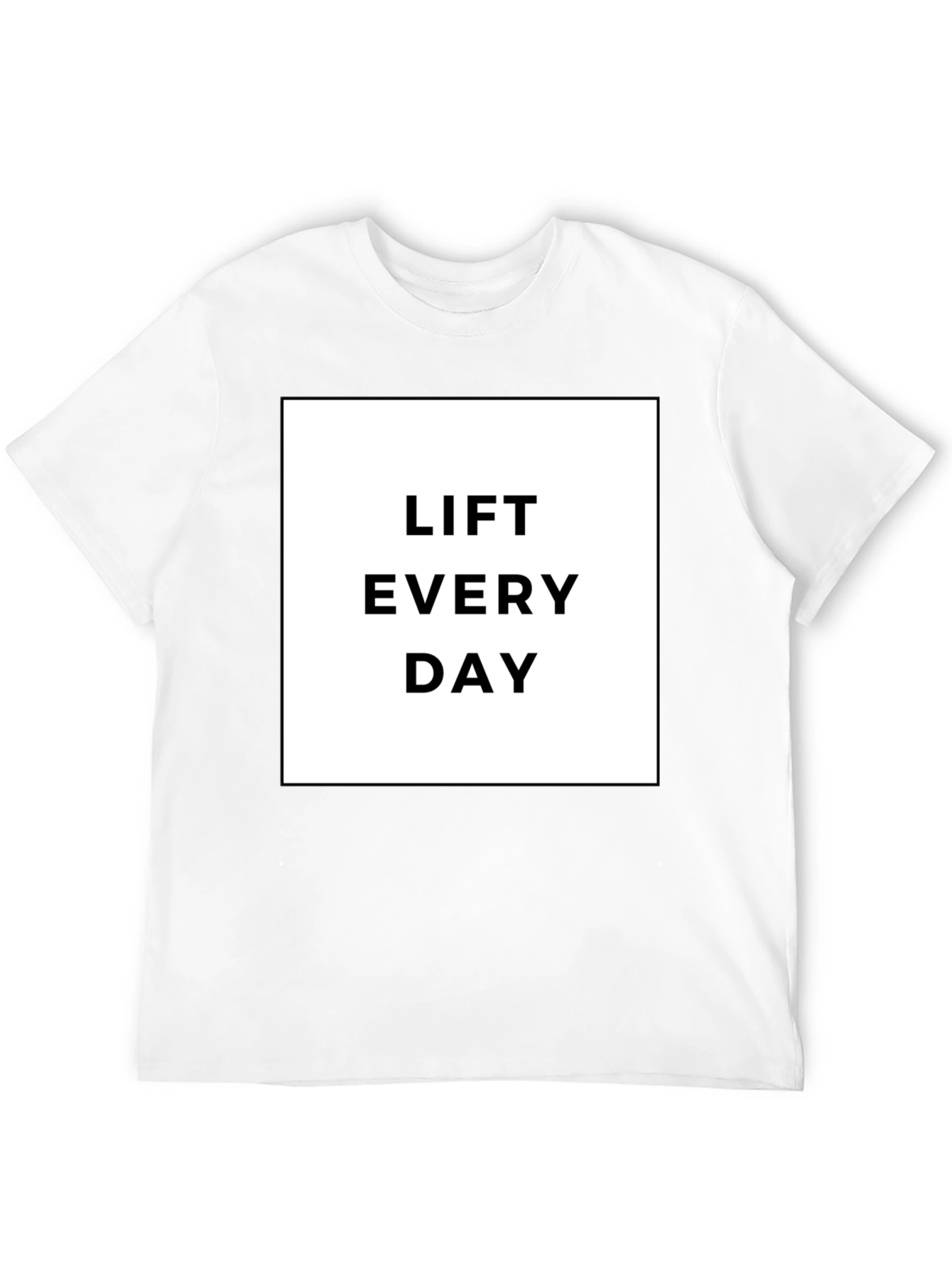 Lift Every Day Black Graphic T-Shirt