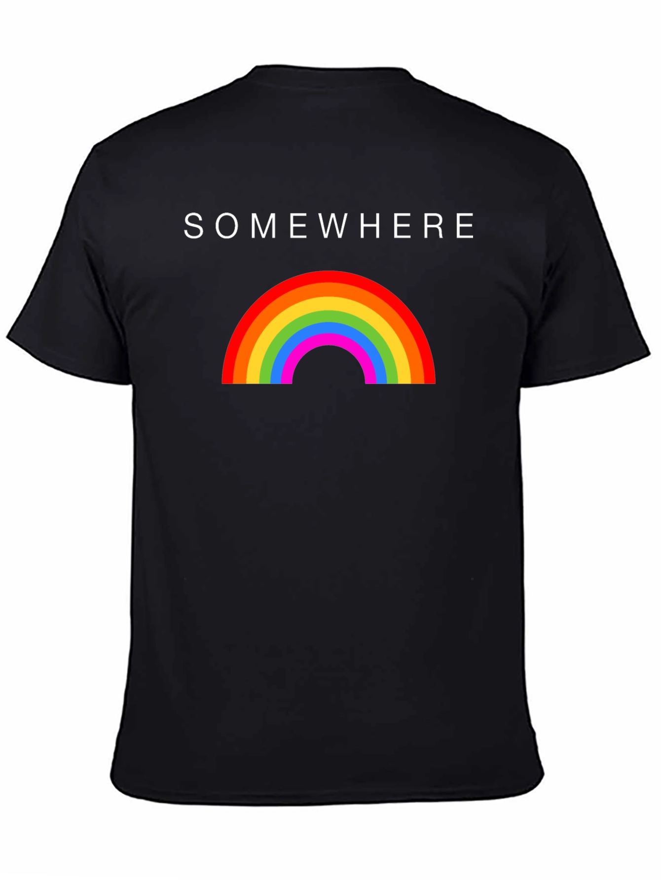 Somewhere Rainbow Graphic T-Shirt - Soft Cotton Blend