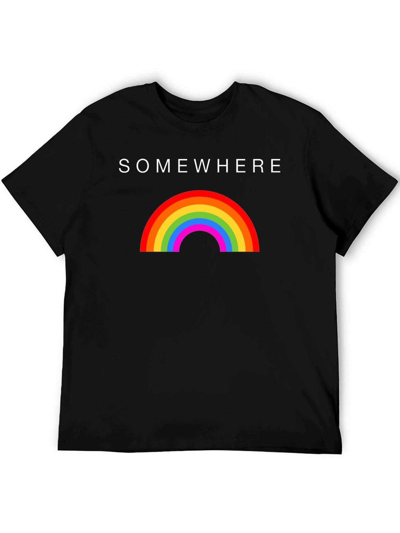 Somewhere Rainbow Graphic T-Shirt - Soft Cotton Blend