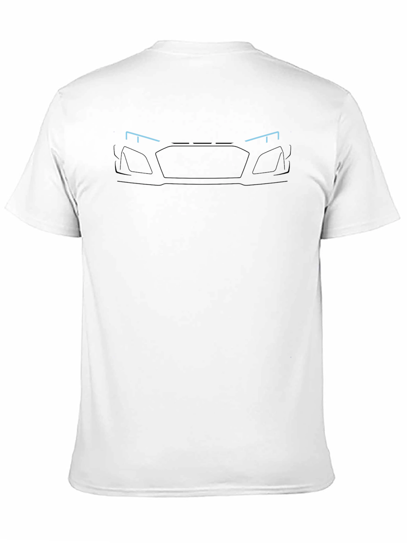 Minimalist Car Front T-Shirt - Black