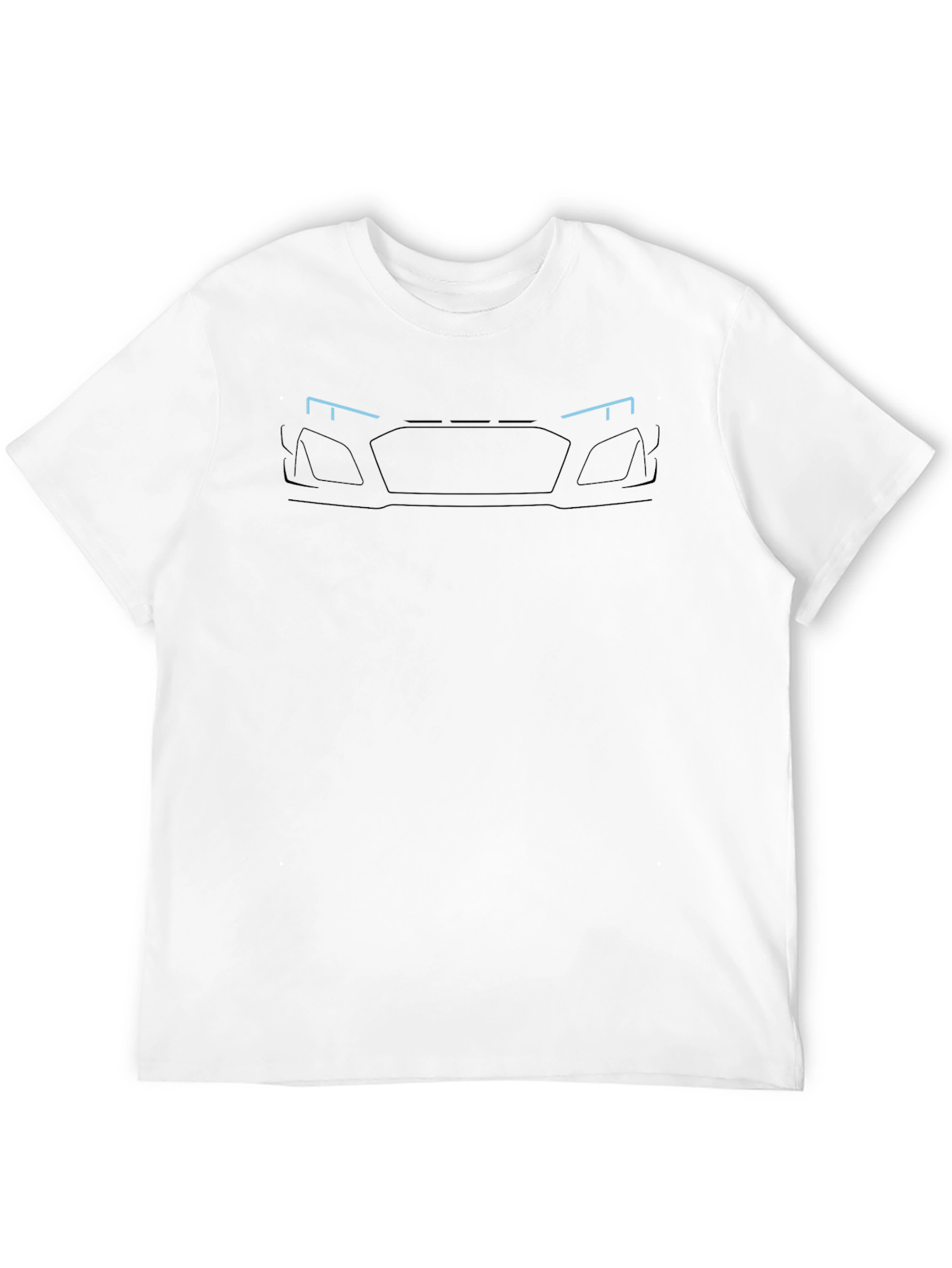 Minimalist Car Front T-Shirt - Black