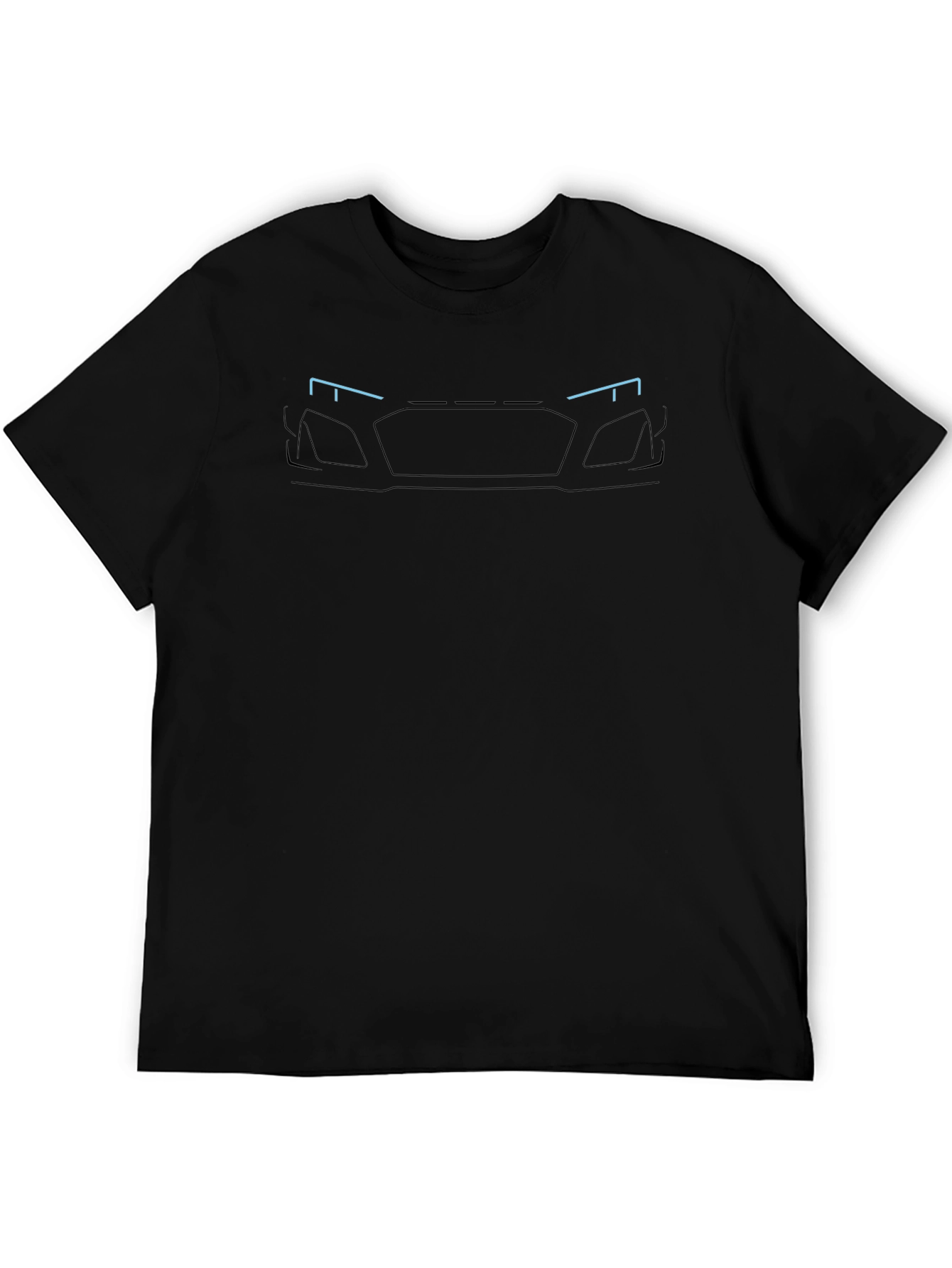 Minimalist Car Front T-Shirt - Black