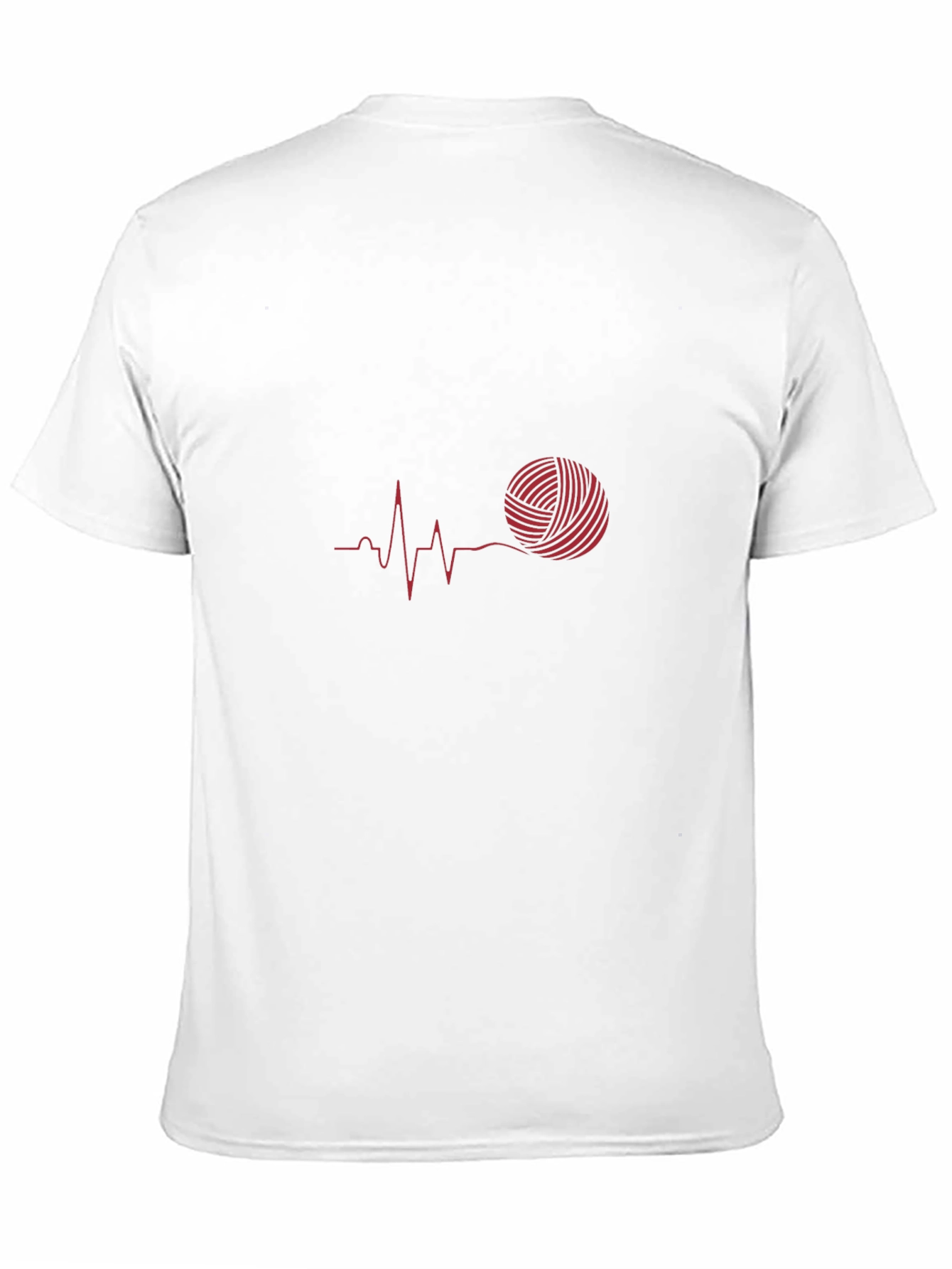 Yarn Heartbeat Tee - Black Knit Lover T-Shirt