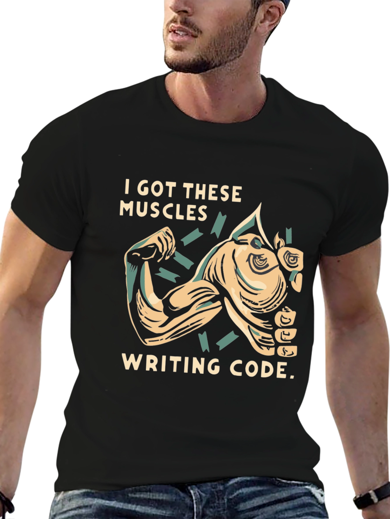 Code Muscle T-Shirt: Programmer Humor Apparel