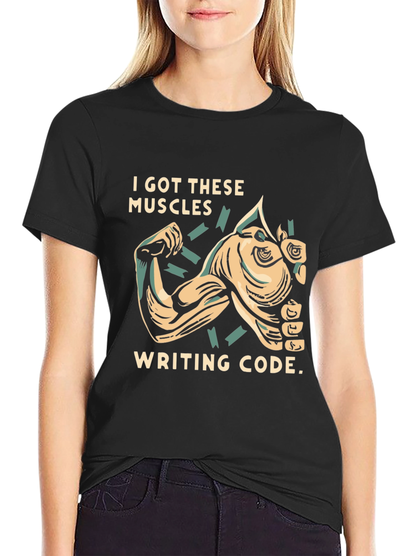 Code Muscle T-Shirt: Programmer Humor Apparel