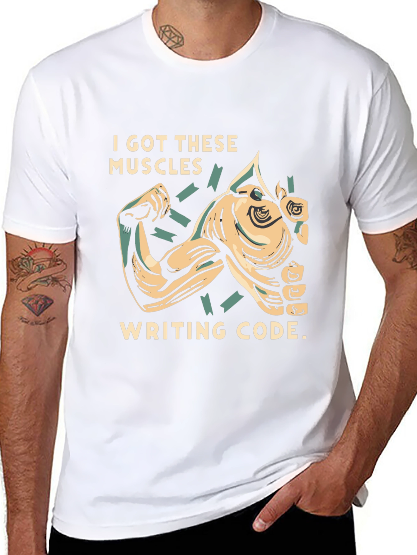 Code Muscle T-Shirt: Programmer Humor Apparel