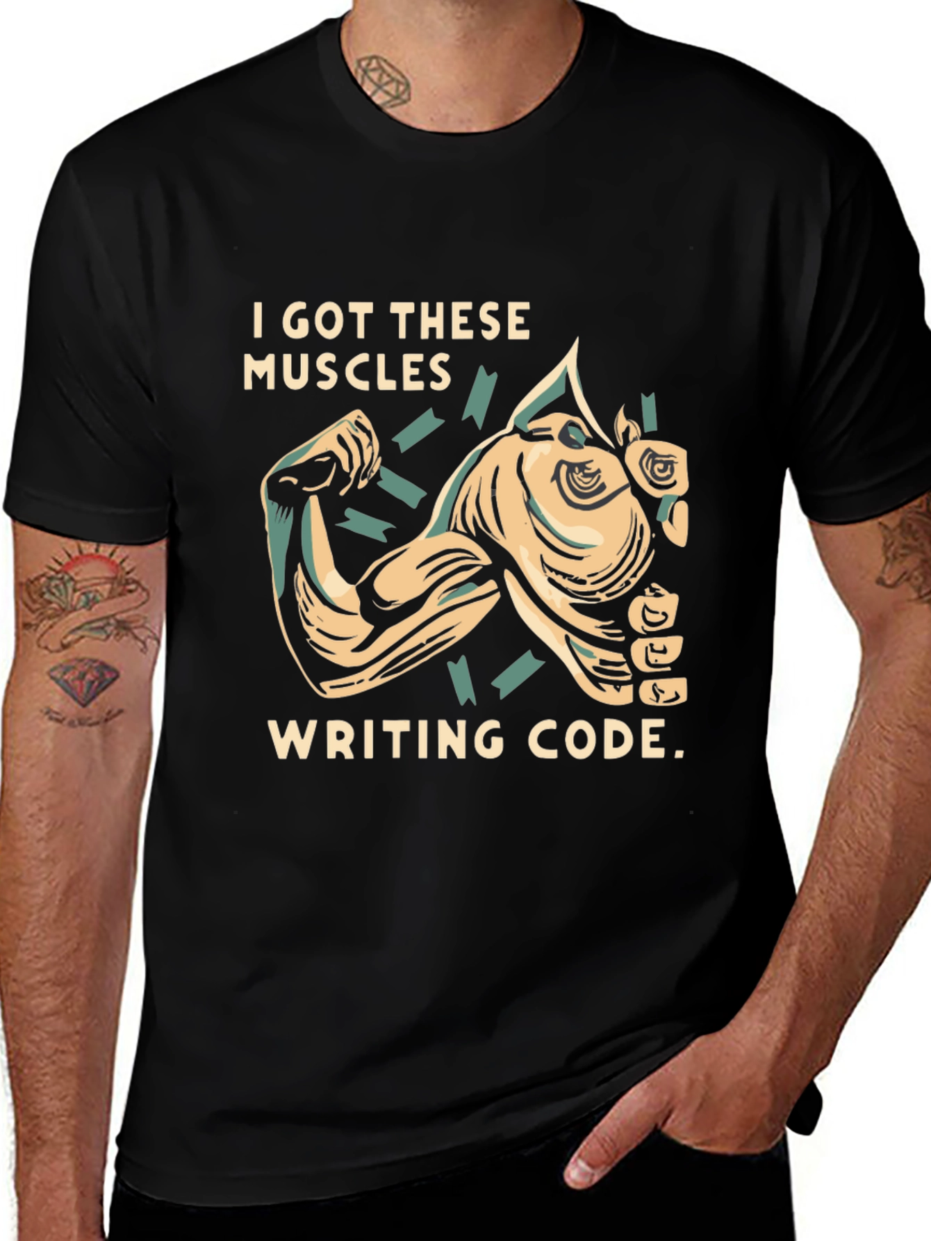 Code Muscle T-Shirt: Programmer Humor Apparel