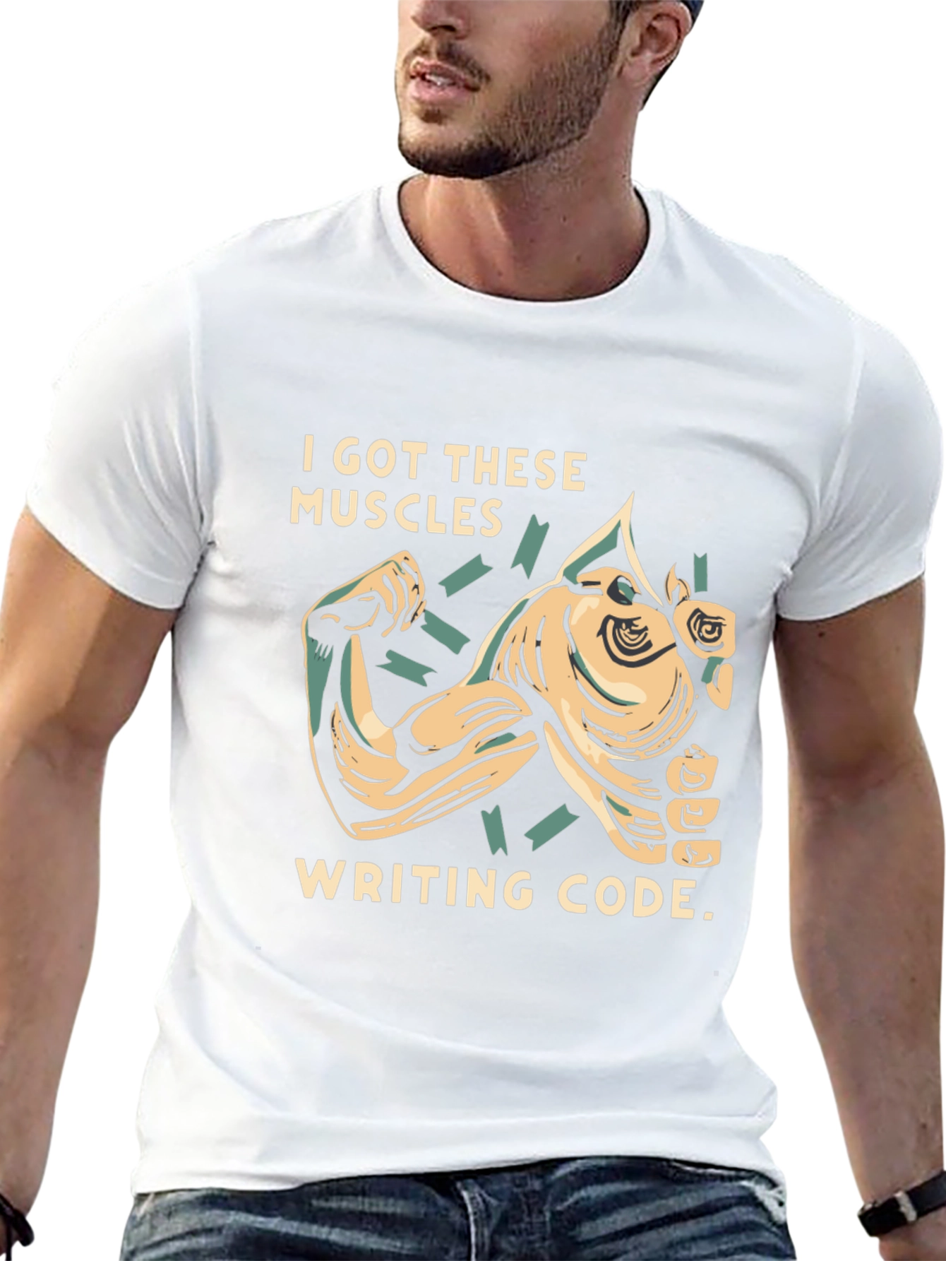 Code Muscle T-Shirt: Programmer Humor Apparel
