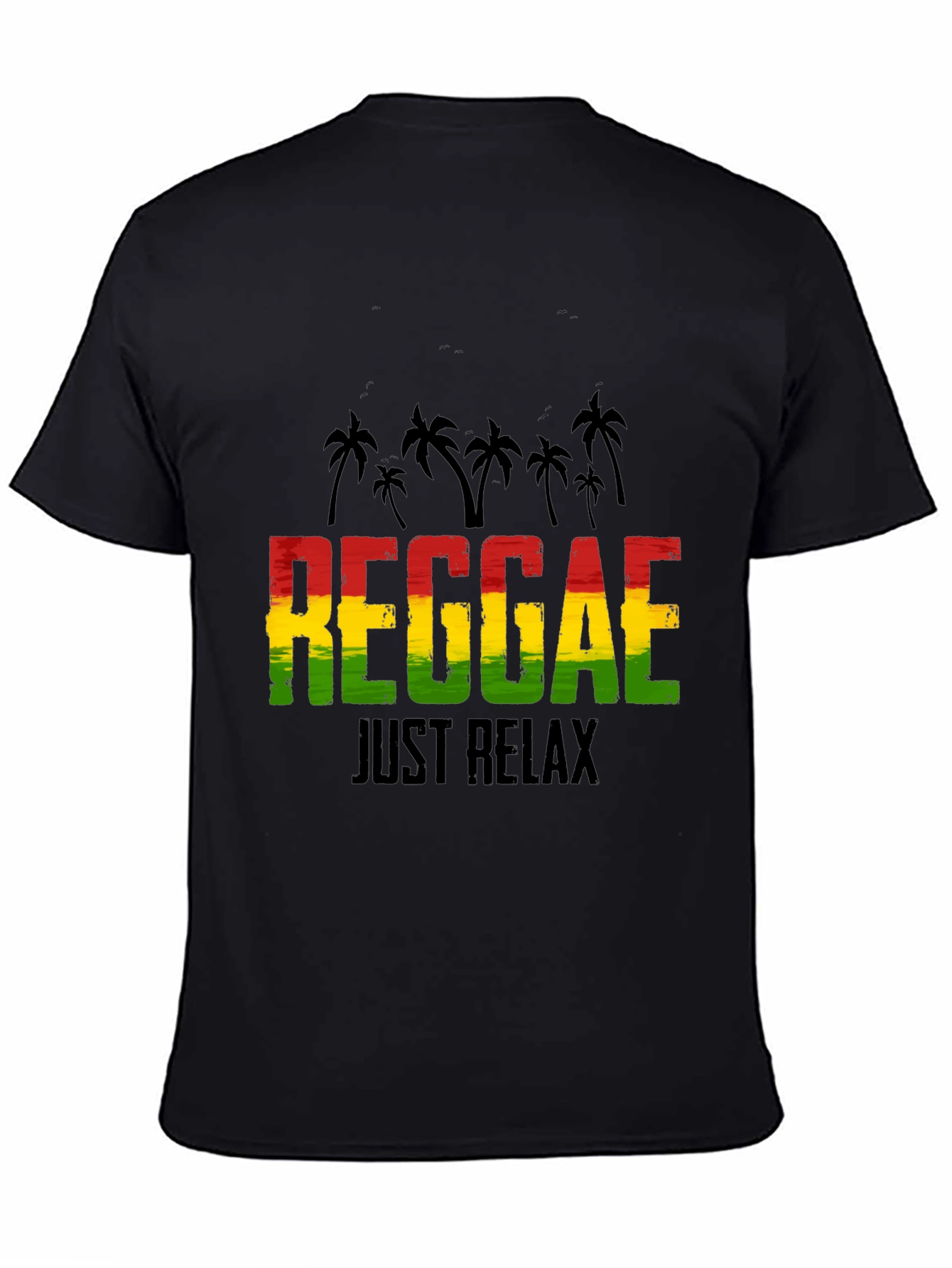 Reggae Just Relax Graphic Tee - Black