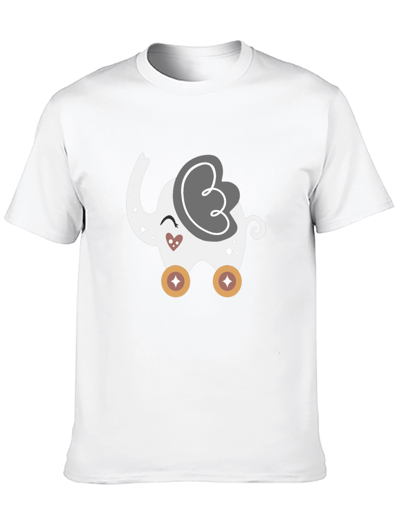 Cute Elephant Rolling Toy Graphic Tee