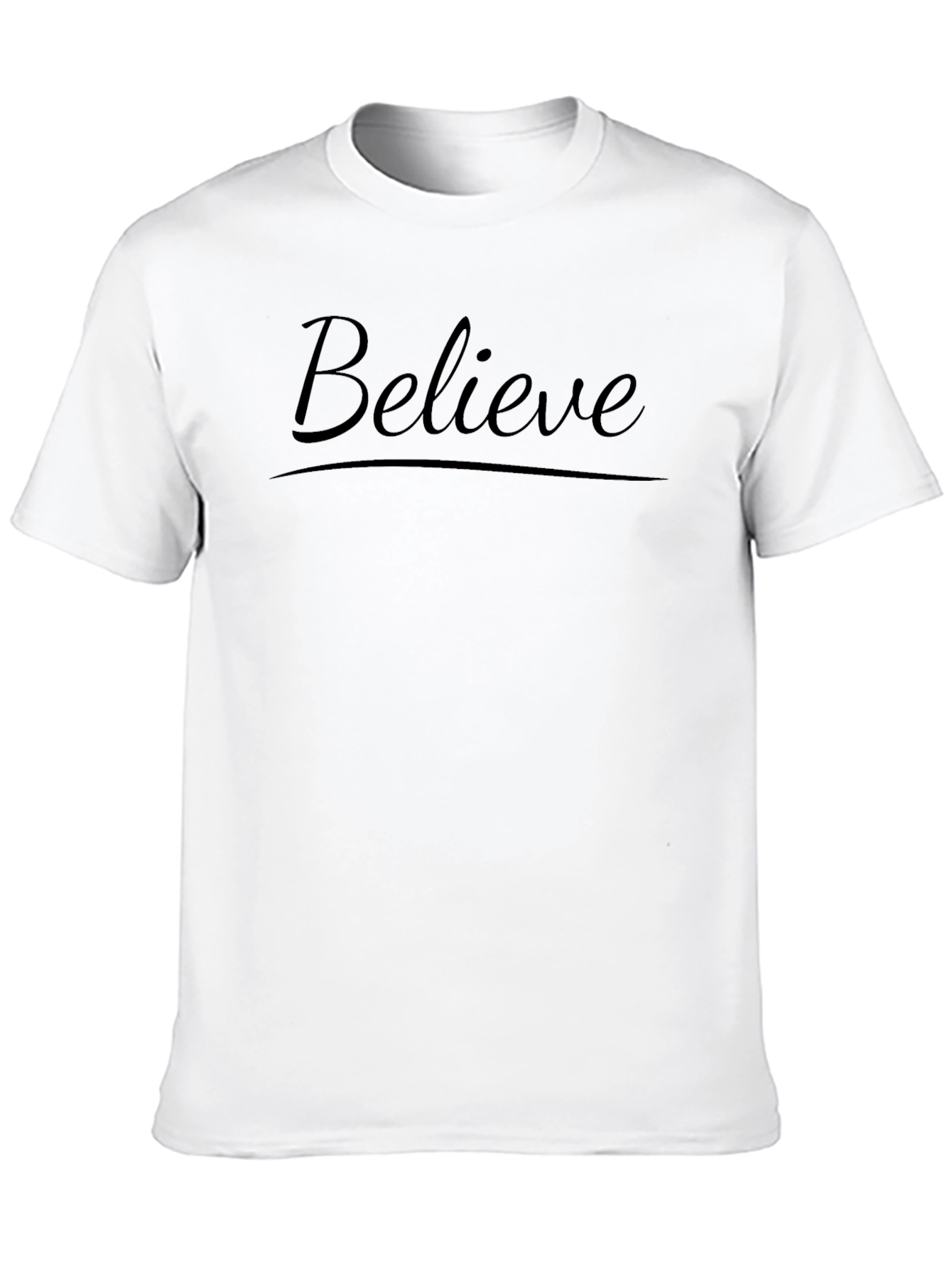 Believe Graphic Black T-Shirt