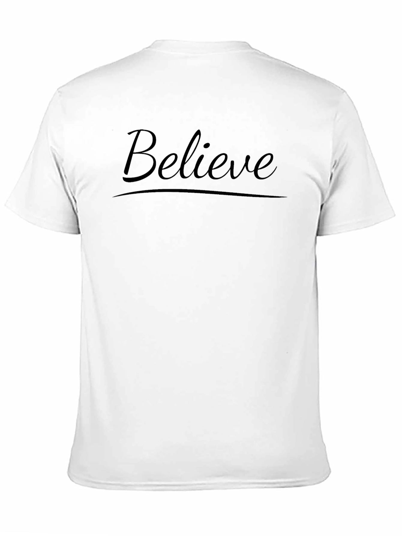 Believe Graphic Black T-Shirt