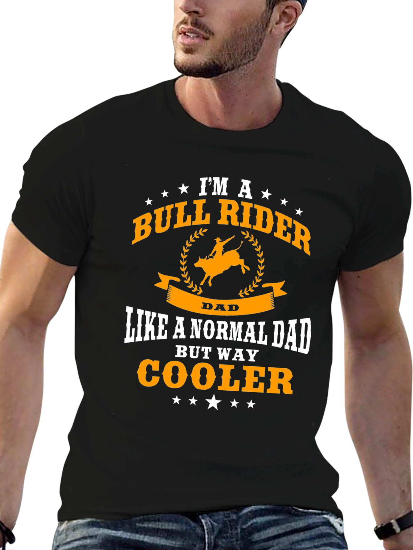 Bull Rider Dad T-Shirt - Cool Fathers Day Gift