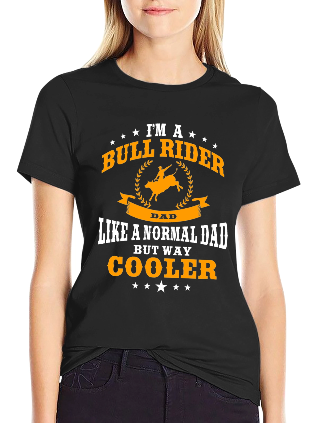 Bull Rider Dad T-Shirt - Cool Fathers Day Gift