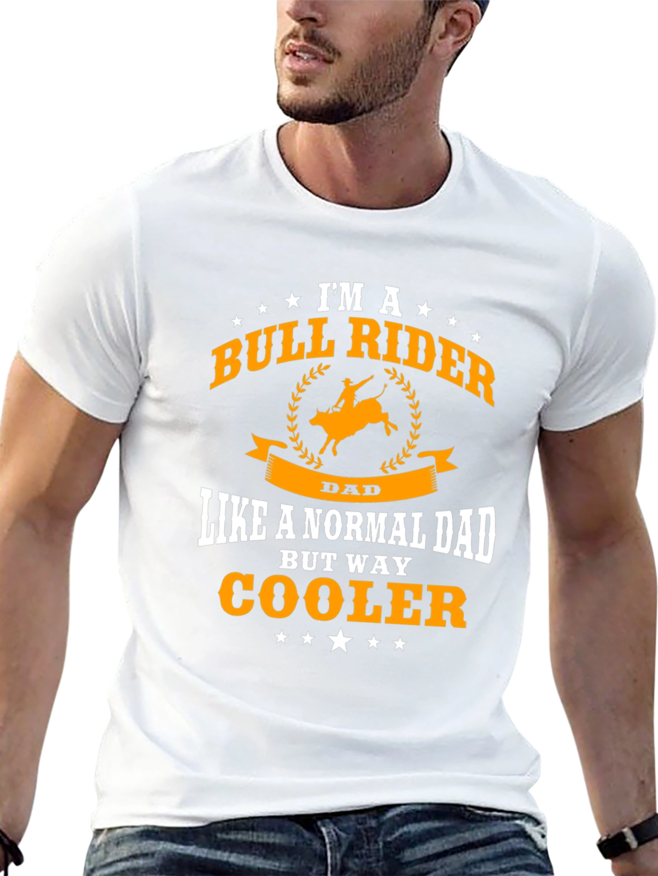 Bull Rider Dad T-Shirt - Cool Fathers Day Gift