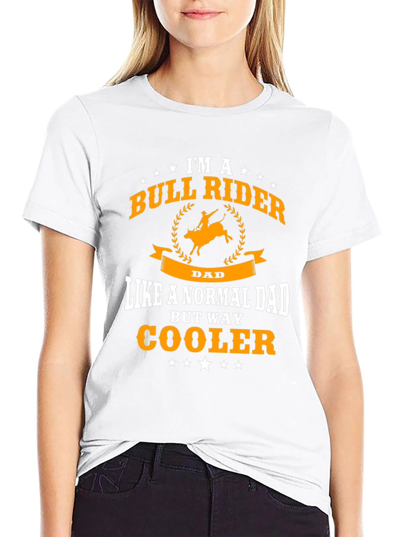 Bull Rider Dad T-Shirt - Cool Fathers Day Gift