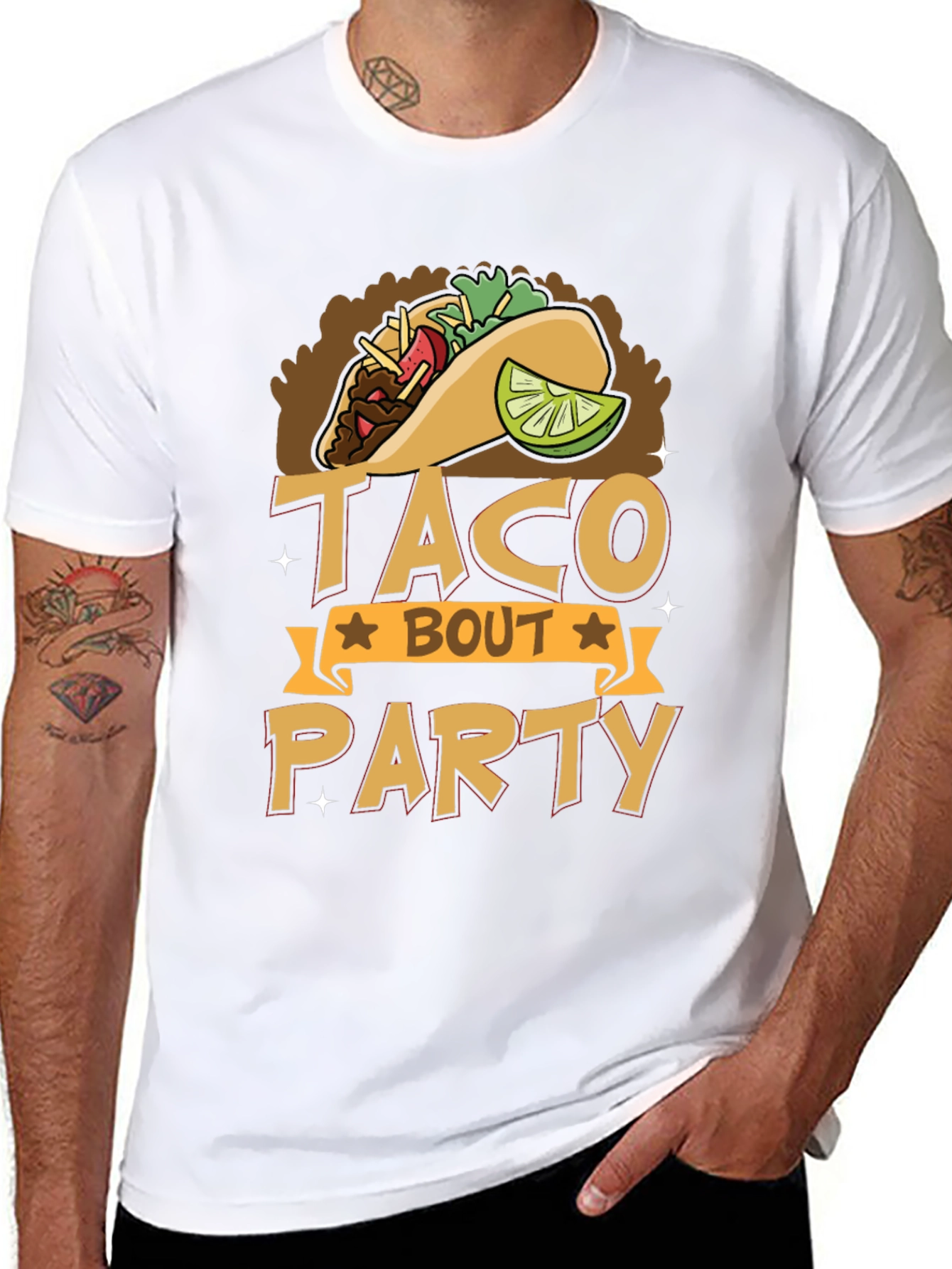 Taco Bout Party Graphic Tee - Black