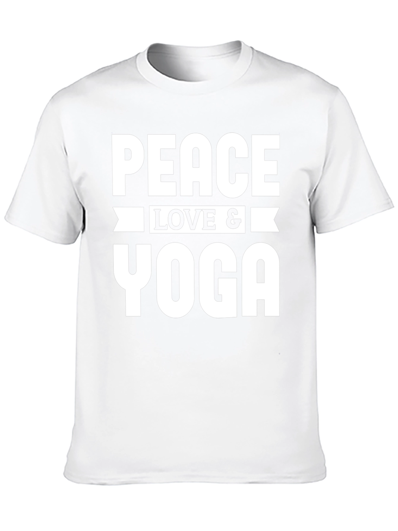 Peace Love Yoga Graphic Tee - Unisex Black T-Shirt