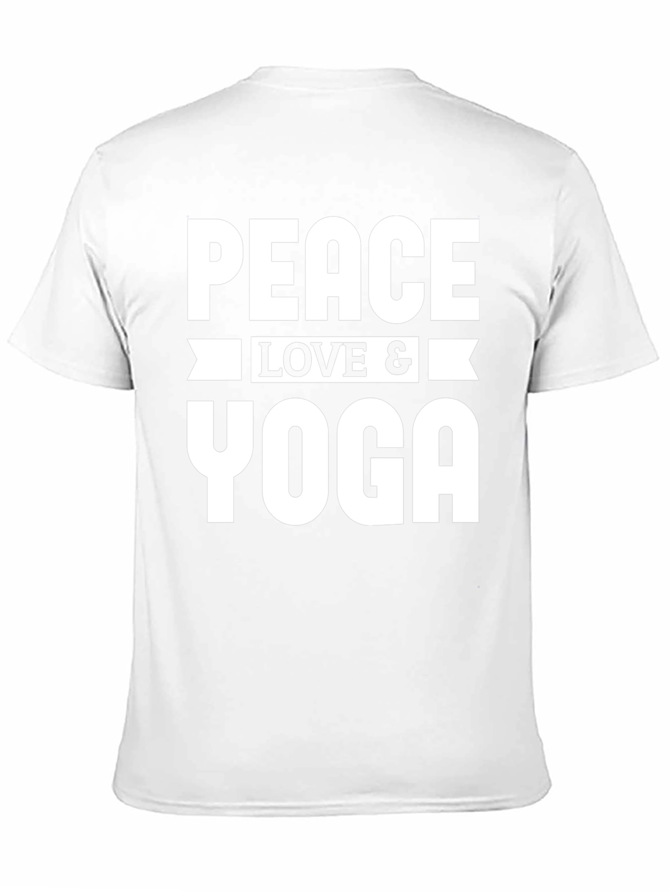 Peace Love Yoga Graphic Tee - Unisex Black T-Shirt
