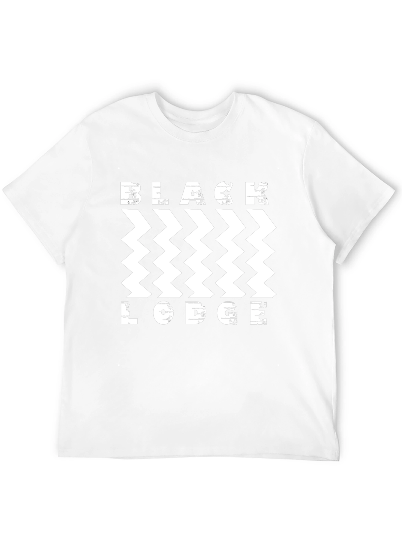Black Lodge Zigzag T-Shirt - Stylish Graphic Tee