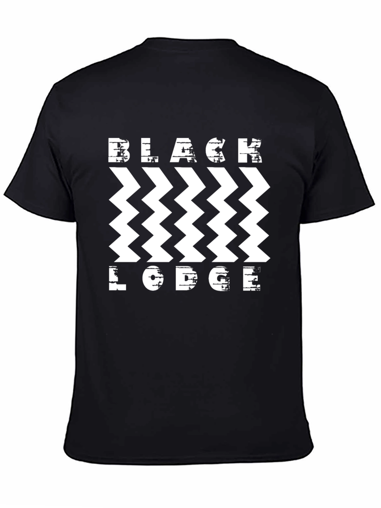 Black Lodge Zigzag T-Shirt - Stylish Graphic Tee