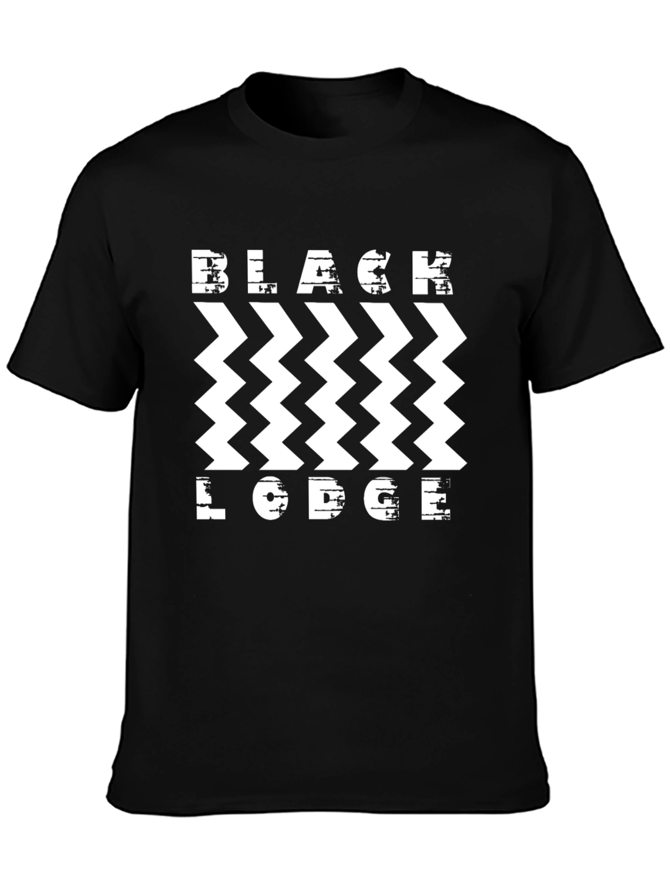 Black Lodge Zigzag T-Shirt - Stylish Graphic Tee