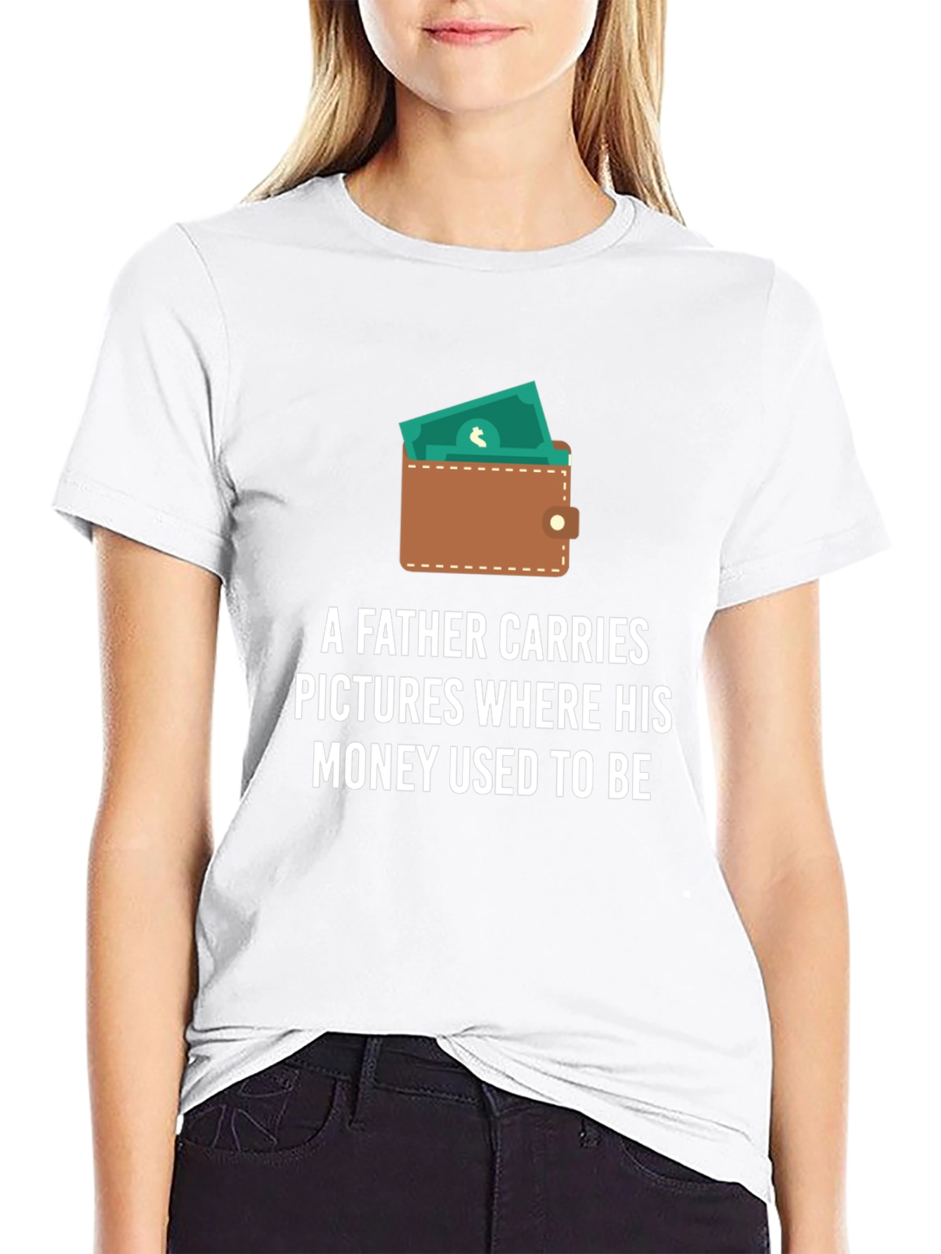 Funny Fathers Day T-Shirt: Money Used to Be