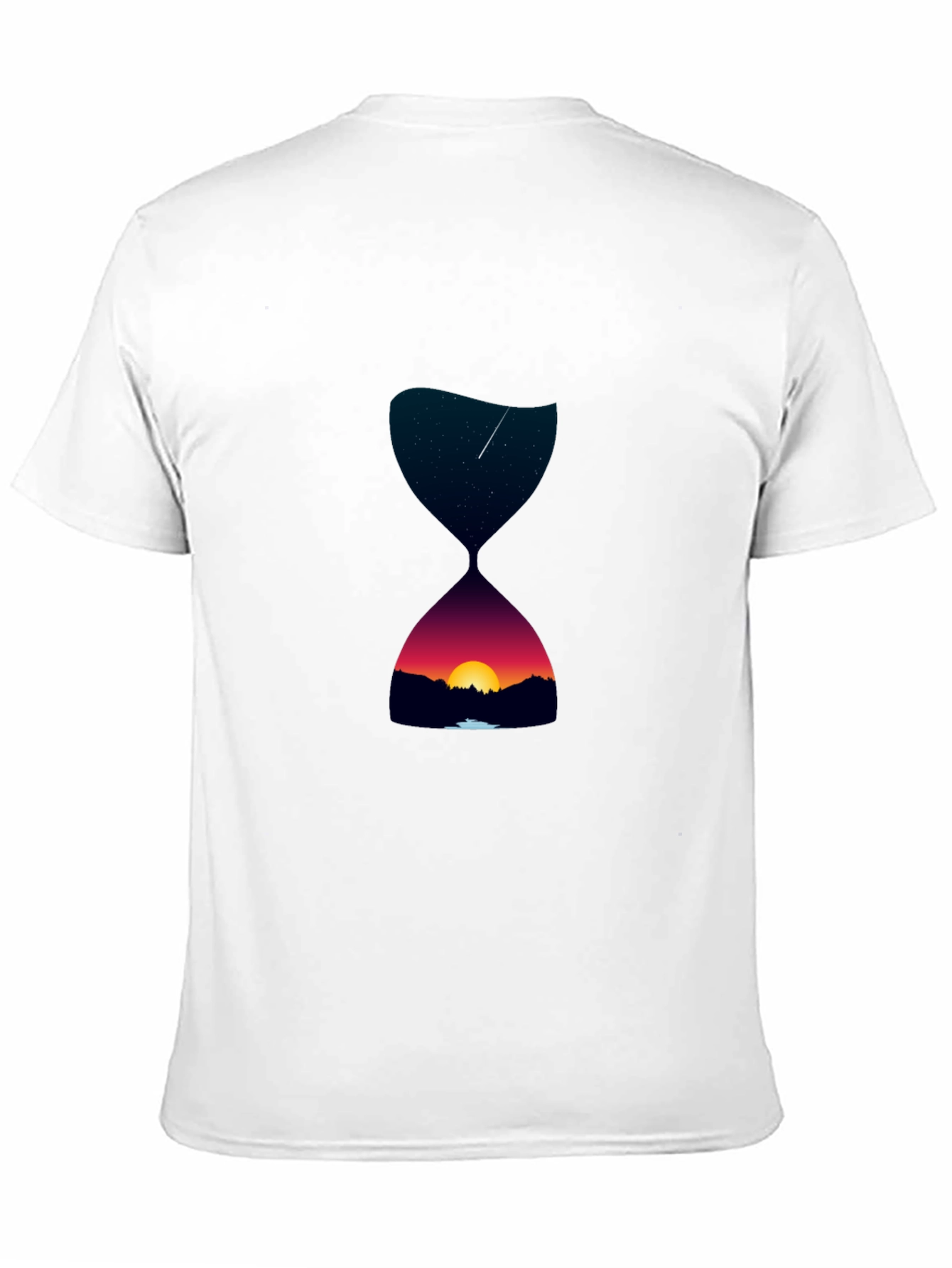 Hourglass Sunset Graphic Tee - Unique Design
