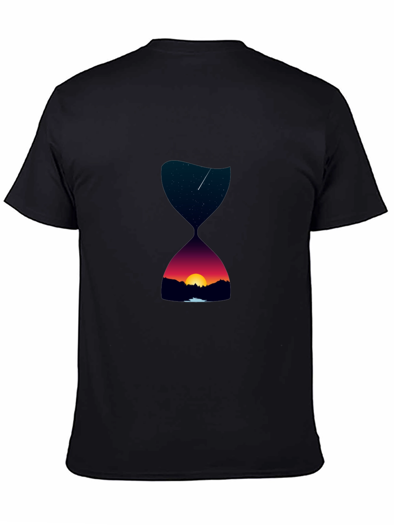 Hourglass Sunset Graphic Tee - Unique Design