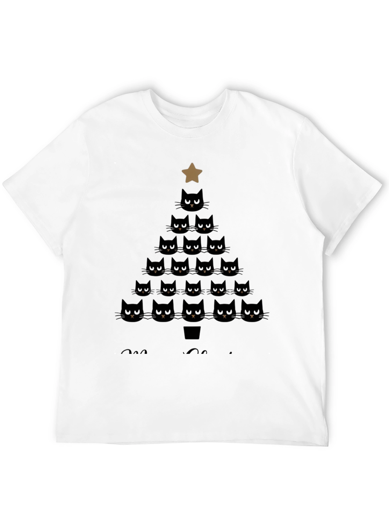 Cats Christmas Tree Graphic Tee - Holiday Style