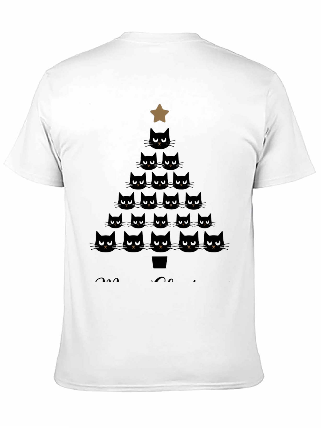 Cats Christmas Tree Graphic Tee - Holiday Style