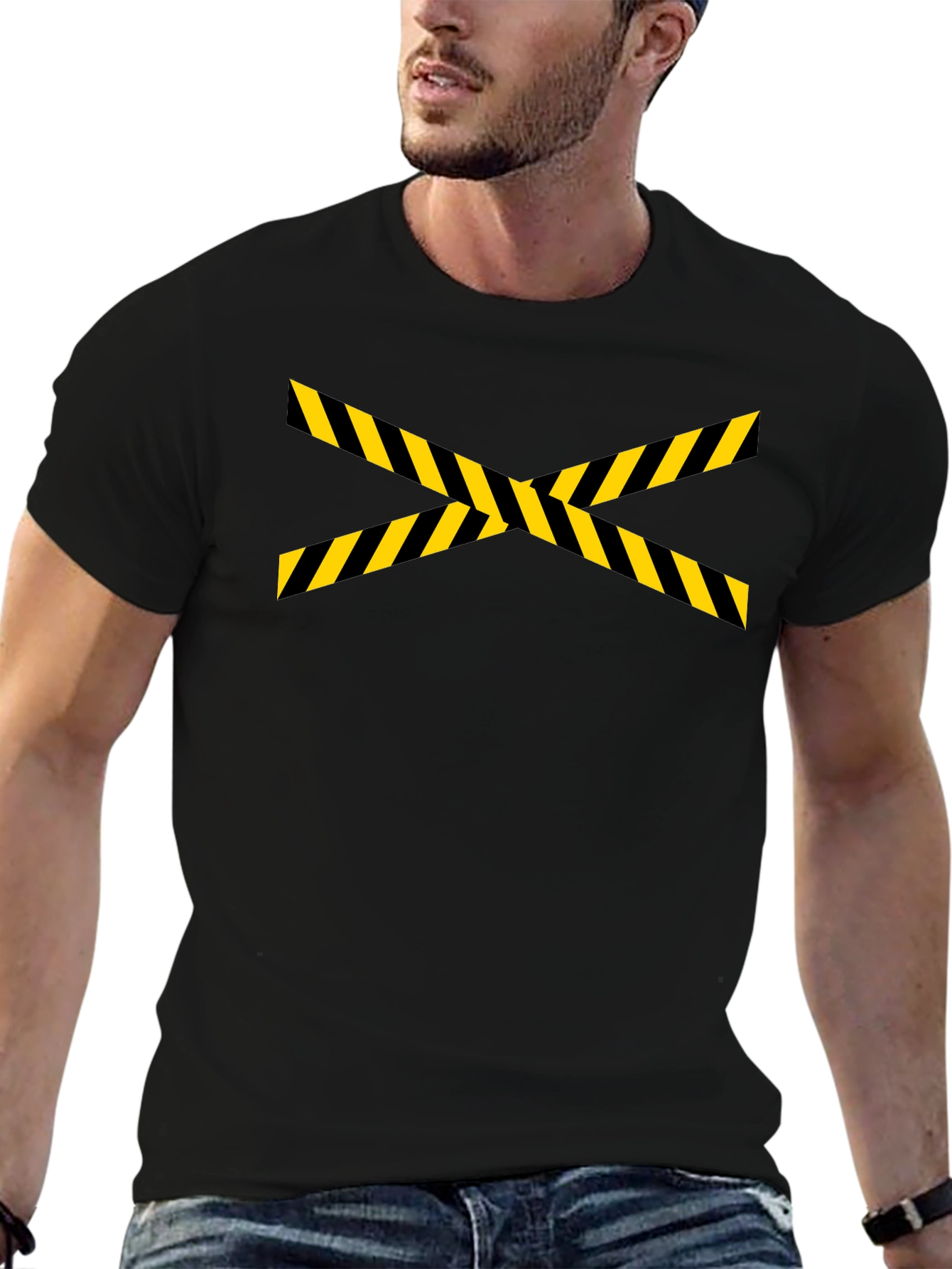 Caution Tape X T-Shirt - Danger Construction