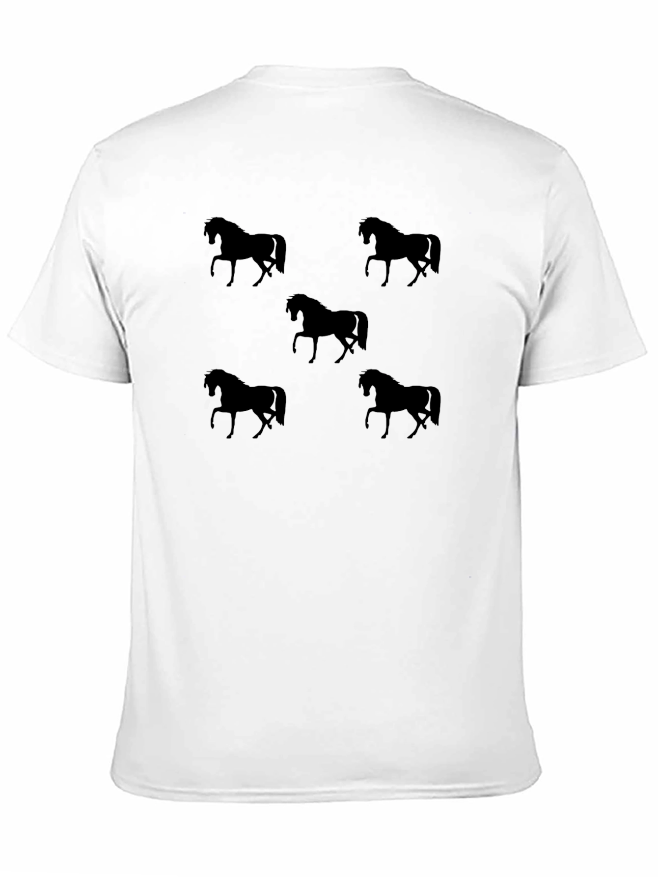 Black Horse Silhouette Graphic Tee - Unisex