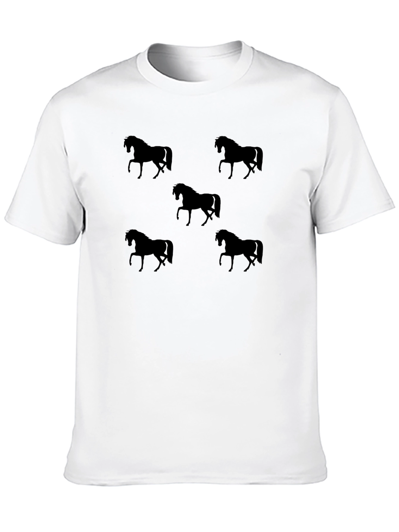 Black Horse Silhouette Graphic Tee - Unisex