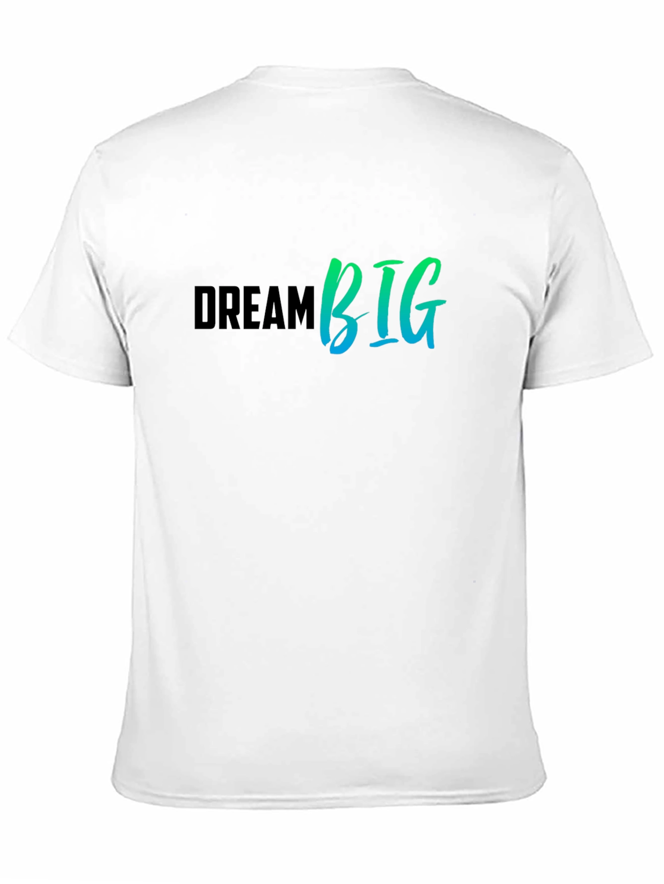 Dream Big Graphic Tee - Black Cotton T-Shirt