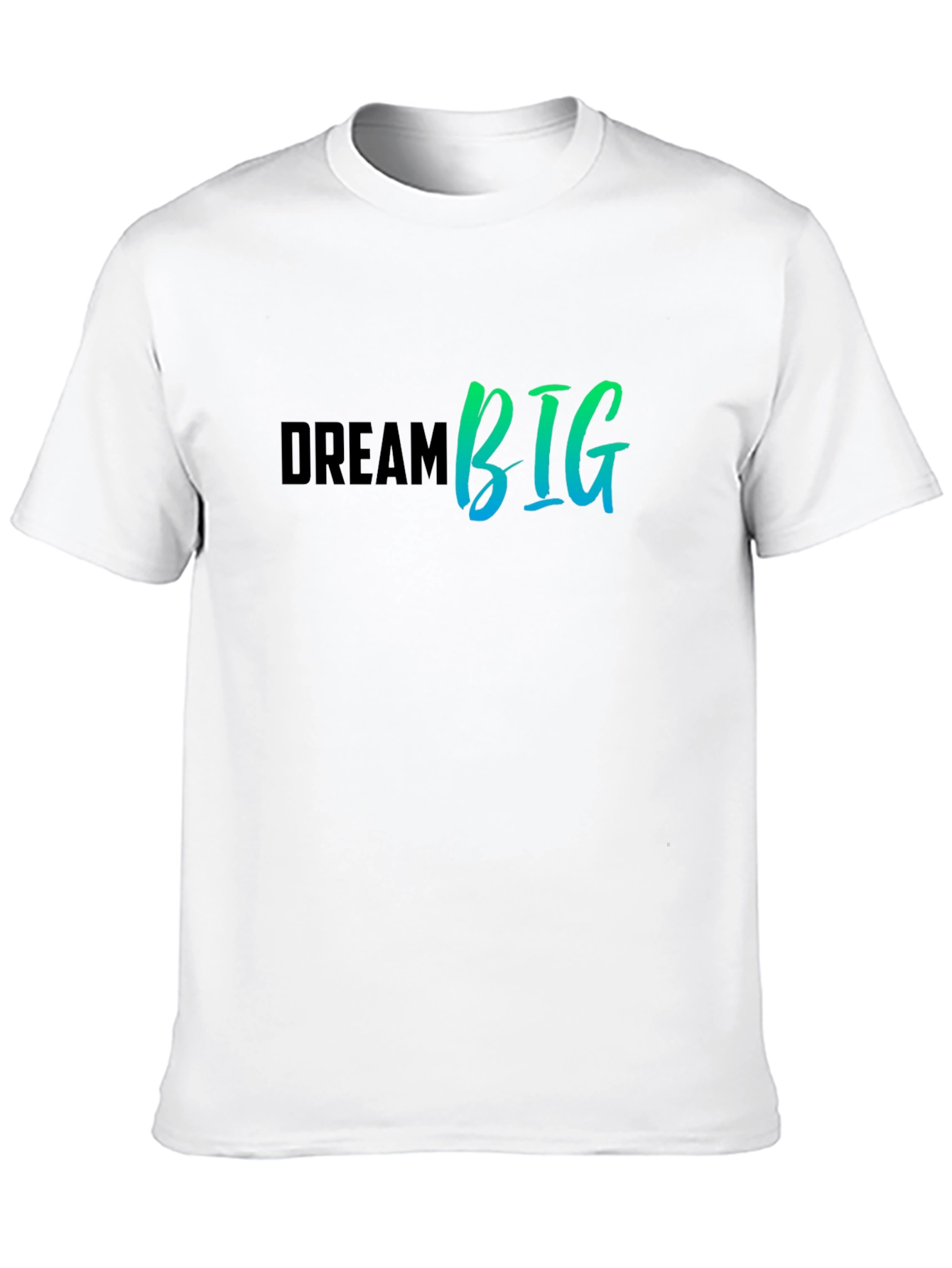 Dream Big Graphic Tee - Black Cotton T-Shirt