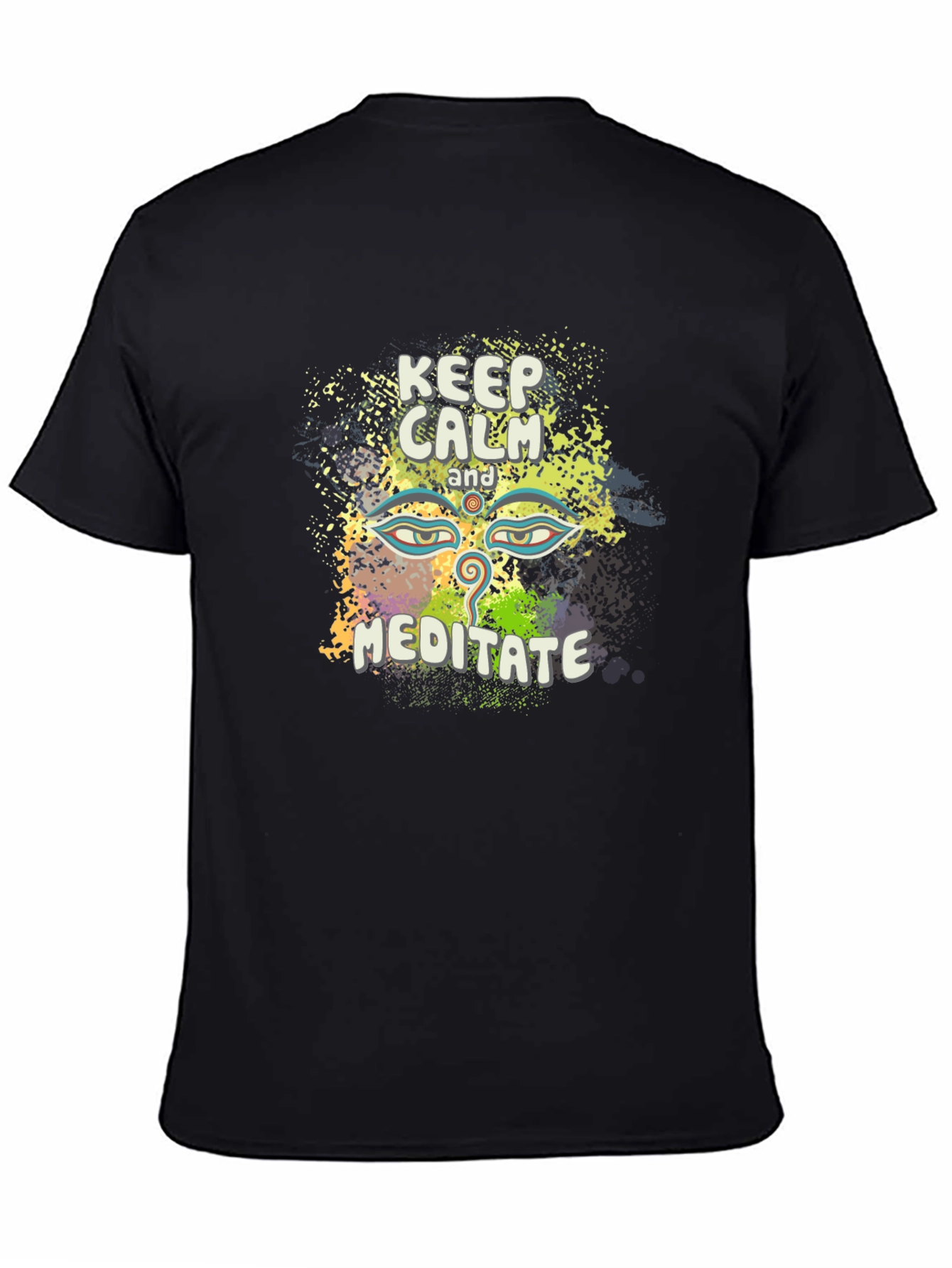 Keep Calm Meditate Tee - Spiritual Graphic T-Shirt