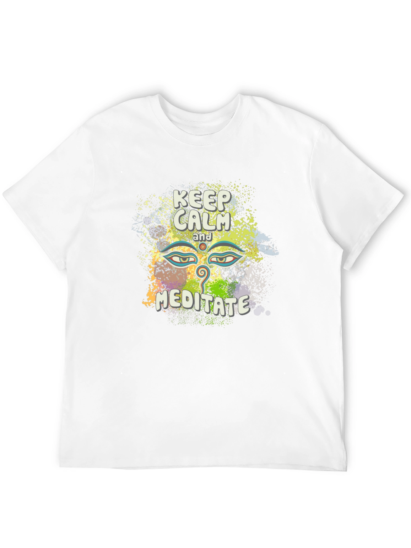 Keep Calm Meditate Tee - Spiritual Graphic T-Shirt