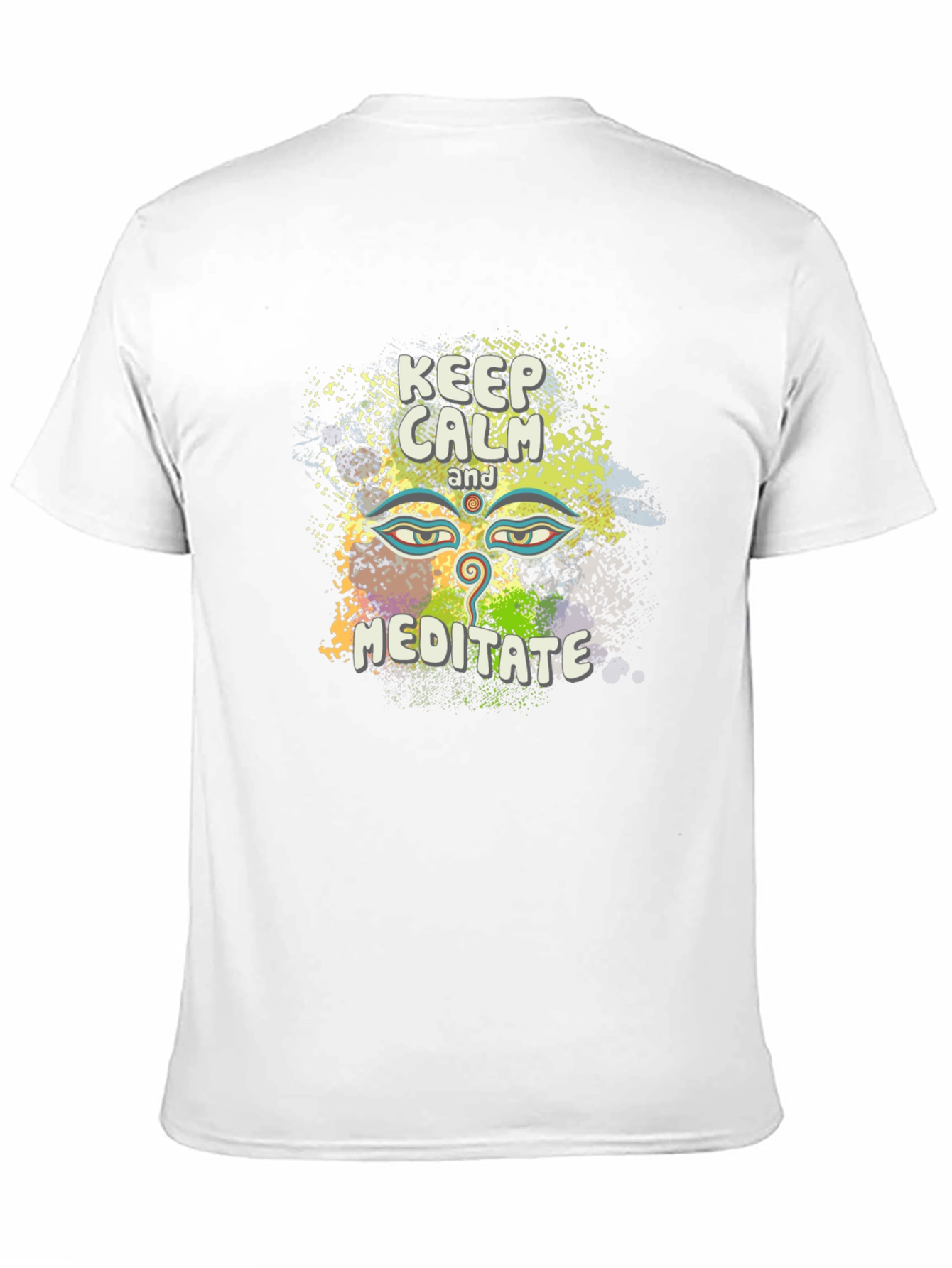 Keep Calm Meditate Tee - Spiritual Graphic T-Shirt