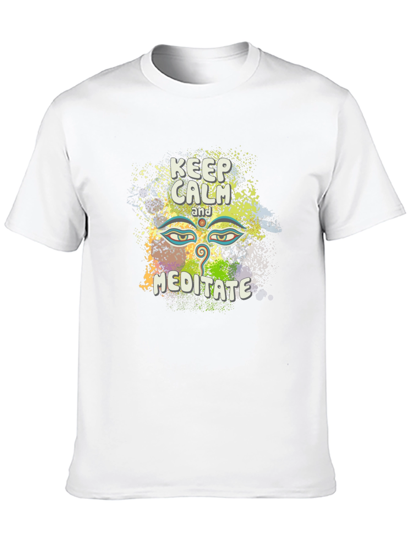 Keep Calm Meditate Tee - Spiritual Graphic T-Shirt